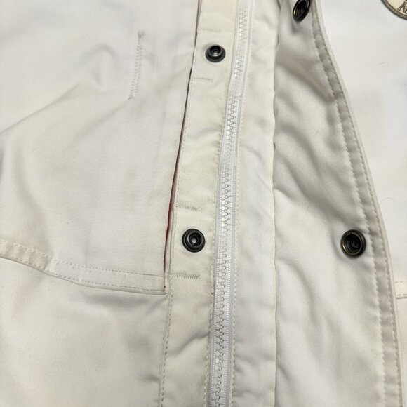 Napapijri Geographic Expedition Team Jacket Winter Coat Parka Mens Large White - Picture 6 of 16